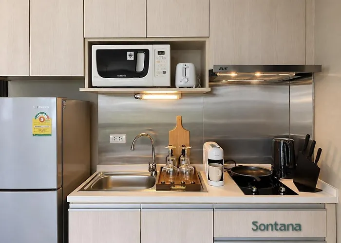 Apartment Tropical Haven 1br - Ultra Fast Wifi - Thong Lo